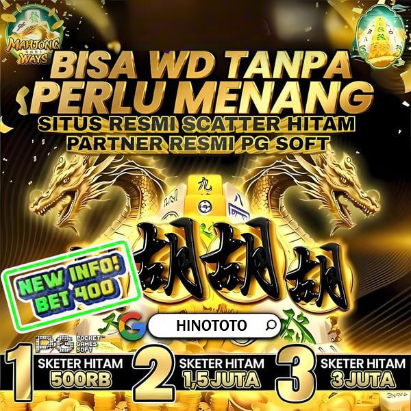 HINOTOTO # Link Alternatif Login Bandar Toto Macau Dengan New Member 50%